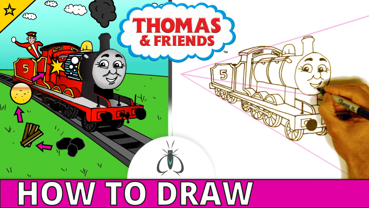 Jump to How to Draw James the Red Engine